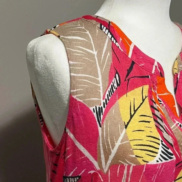 NIC+ZOE Feather Leaves Sleeveless Dress - Picture 10 of 12